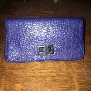 Small blue clutch